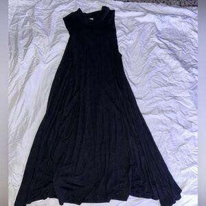 Black dress with mock neck top